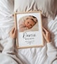 Personalised Baby Photo Print - Newborn Birth Stats - Nursery Wall Art Gift - Image 8
