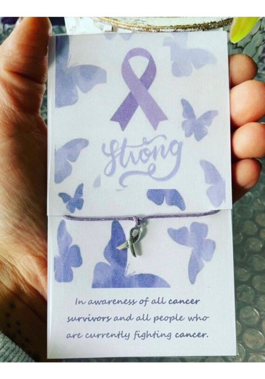 In awareness of all cancer wish bracelets bundle x6 