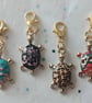 Set of 4 Turtle Zipper Charms