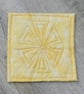 Set of four quilted coasters with a traditional hexagon patchwork design. - Image 5