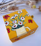 Yellow Gold Jewellery Box, Daisy Paintings, Free Shipping UK, Craftmas - Image 9