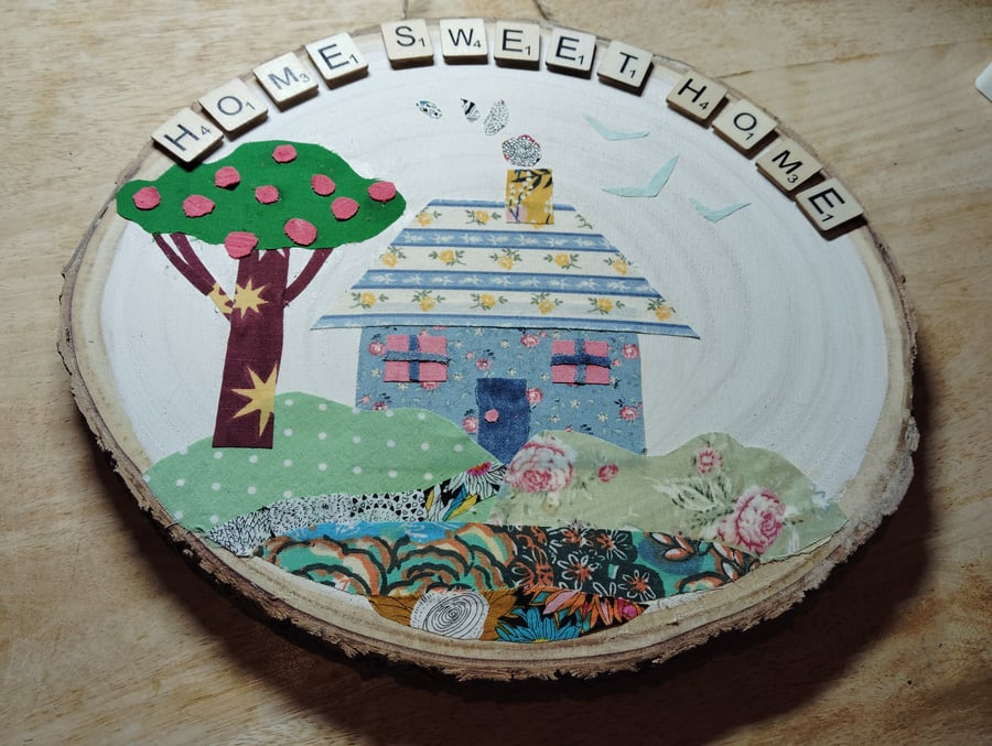 Wooden wall art Home sweet home