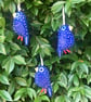  Hand embroidered hanging felt Christmas bird decorations-folksy Christmas 2026