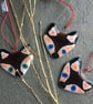 Fused glass fox cub Christmas Tree Decoration, hanging decoration, (one piece) - Image 4