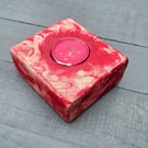 Tealight holder fire art