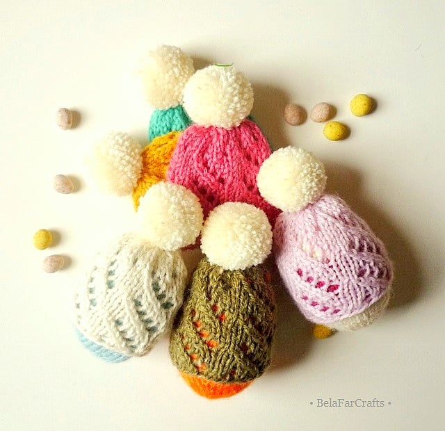 Easter egg cosies - Handmade party favours - Hats Xmas ornaments 