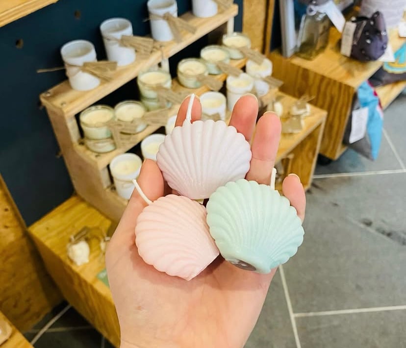 Sea Shell Soy Wax Candle Pair