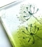 Cowparsley coasters, fused glass set of two coasters, gift for the home, wildflo - Image 5