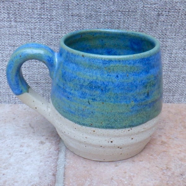 Very large cuddle mug hand thrown tankard stoneware pottery ceramic handmade 