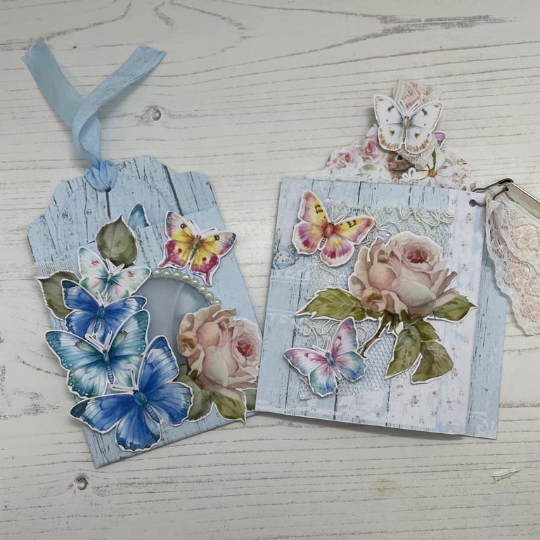 Ephemera - Butterfly Happy Mail Set by Carolee Crafts PB8 0041