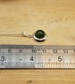 Small round Nephrite Jade pendant.12th anniversary gemstone.  - Image 5