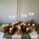 Rustic Birch Bark Candle Holders – Handmade Solid Wood – Select Your Exact Piece