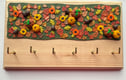 Wall mounted key hooks