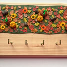 Medium 'Autumn Colours' Key Hook - Handcrafted and Unique