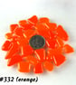 25g orange art glass cabochons, for jewellery making, crafting (332)