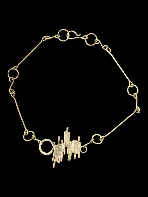 Brutalist Pendant Necklace Statement Piece - Handcrafted - Gift Box FREEPOST