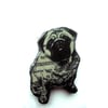 Large Literary kitsch Pug Brooch by EllyMental