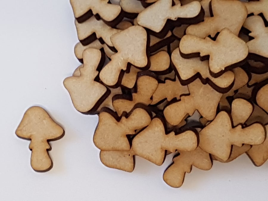 MDF Toadstool Mushroom A 2cm - 50 x Laser cut wooden shape