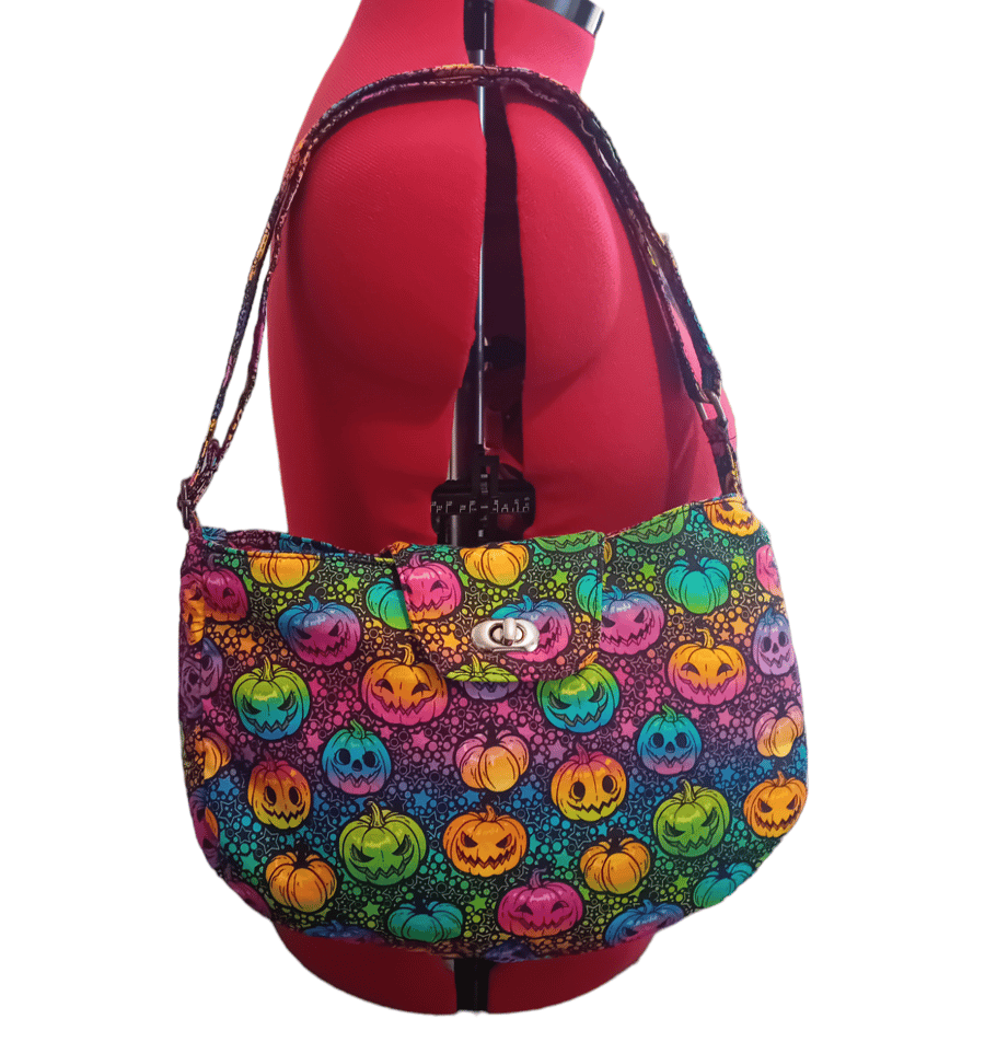 Neon pumpkin bag