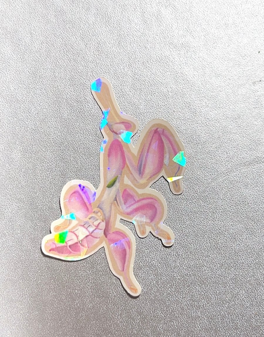 Holographic Mantis Sticker 