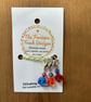 Dice stitch markers with lobster clasp