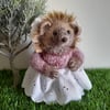 Miss Tiggywinkle, dotpebblesknits Design, Knitted Hedgehog