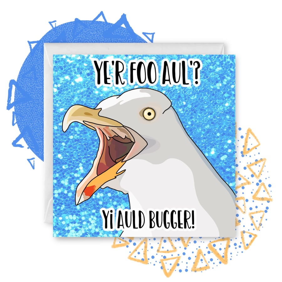 Cheeky Scurry - Seagull - Doric Birthday Card