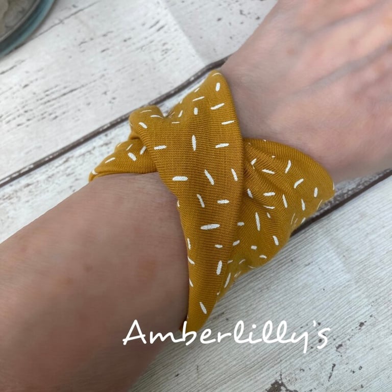 Twist wide cuff bracelet, slip on wrist cover 