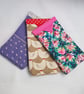 Snap pouch glasses case in mauve - Image 6