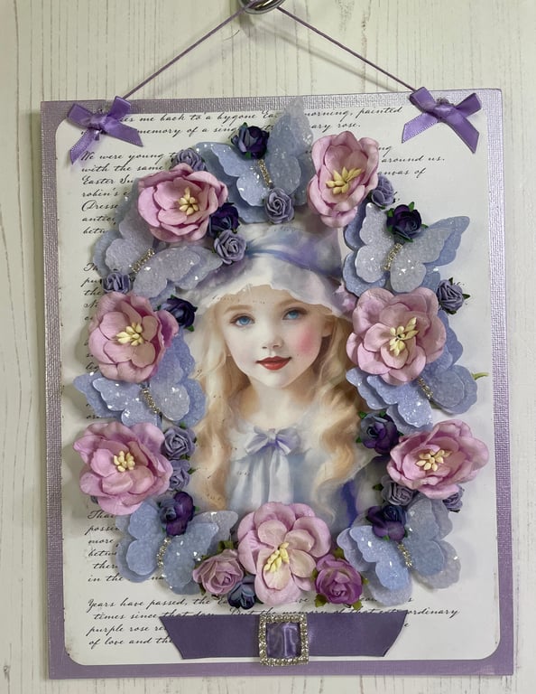 Home - Canvas Collage - Blush Lavender by  Carolee Crafts PB7 - 0017
