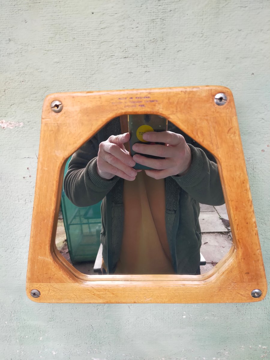 Vintage Tennis Racket Press Mirror