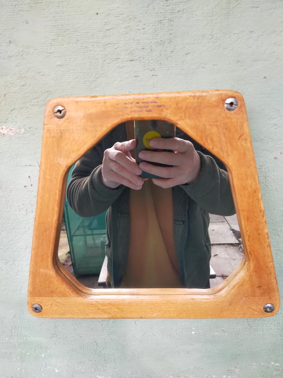 Vintage Tennis Racket Press Mirror