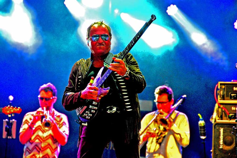 Mark King Level 42 In Concert Photograph Print