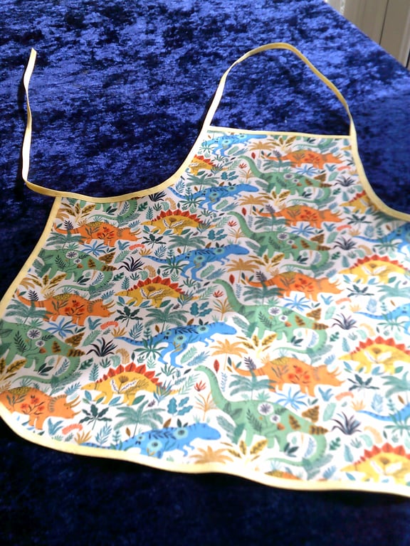 Dinosaurs & Foliage Baby Apron