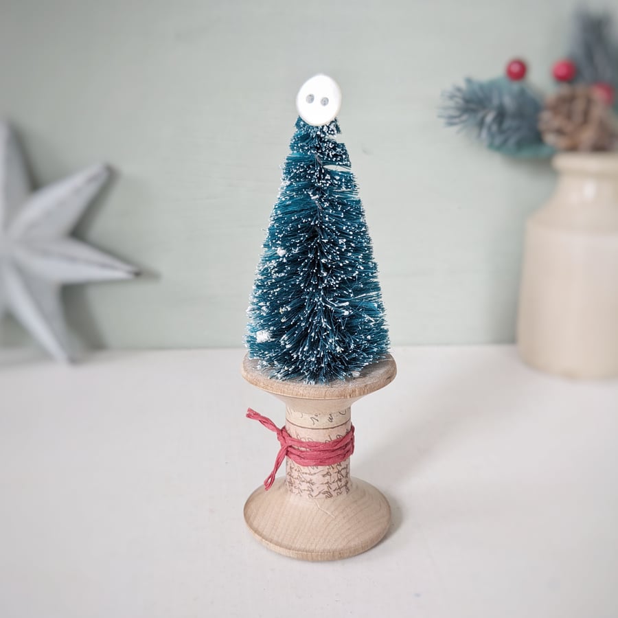 Vintage Bobbin Christmas Tree Decoration