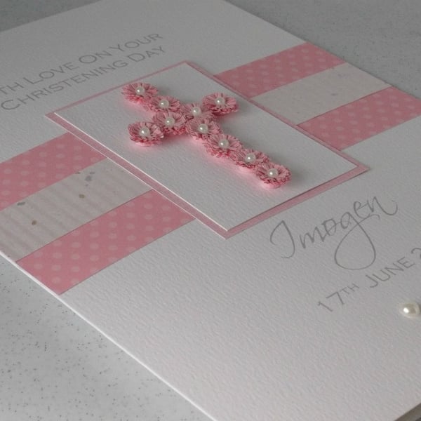 Christening card - Folksy