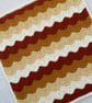 Autumn Crochet Baby Blanket - Handmade Chevron Nursery Blanket - Made to Order