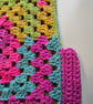 Retro crochet multi coloured vest top - Image 3
