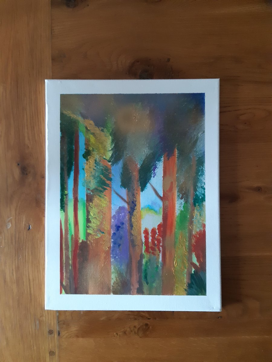  Painting abstract .The trees of abundance 