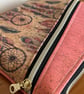 Handmade Cork Shoulder Bag – Pink & Dreamcatcher Print with Denim Blue Lining - Image 2
