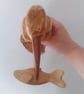 Handmade Carved wooden  kingfisher  - Image 3