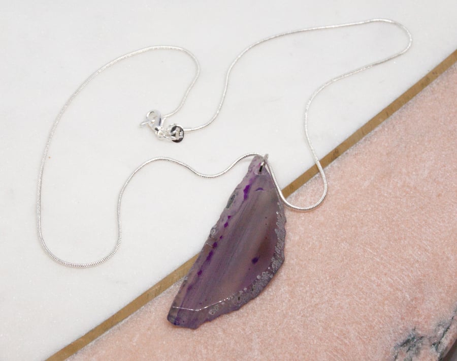 Amethyst Agate Necklace