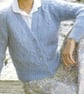 Vintage Knitting Pattern 1714: Richard Poppleton, Patterned Mohair Cardigan - Image 2