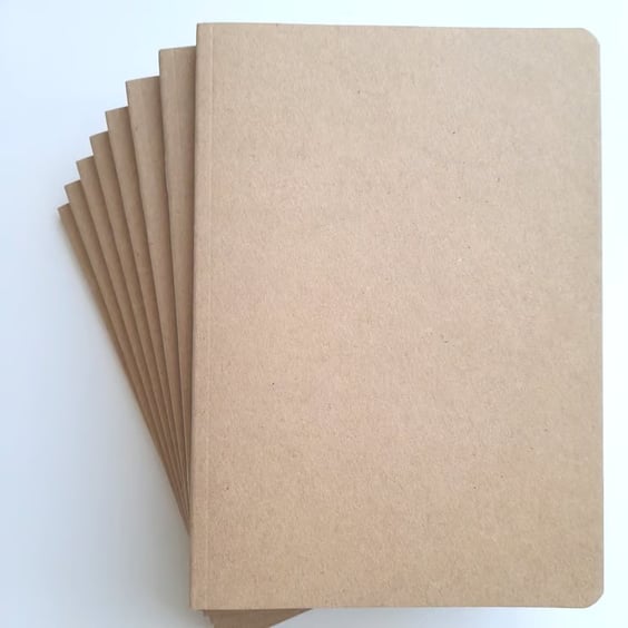 A5 sketchbook with cream pages for doodling and drawing, and a kraft card cover