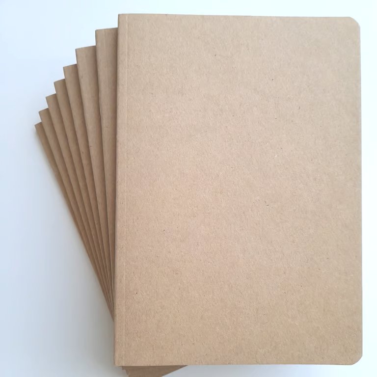 A5 sketchbook with cream pages for doodling and drawing, and a kraft card cover