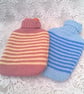 Small Hot Water Bottle and Striped Cover with Large Buttons, Child's Gift Ideas - Image 5