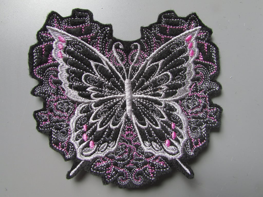 Embroidered Butterfly Applique Patch