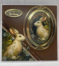 Greeting Card - The Enchanted Realm White Hare by Carolee Crafts -   C6