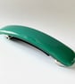 Handmade Teal Fused Glass Hair Barrette – Unique Artisan Hair Clip - Image 2