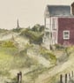 Local landscape scenery gouache painting  - Image 2
